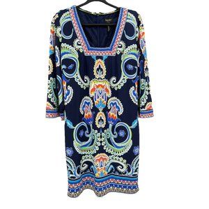 LAUNDRY by Shelli Segal- Navy sheath dress -SZ 4